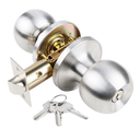 GSCZ Door Knob with Key for Bedroom Door Locks with Keys, Stainless Steel Doorknob with Lock and Key, Ball Door Handle with Key Doorknob with Lock and Key