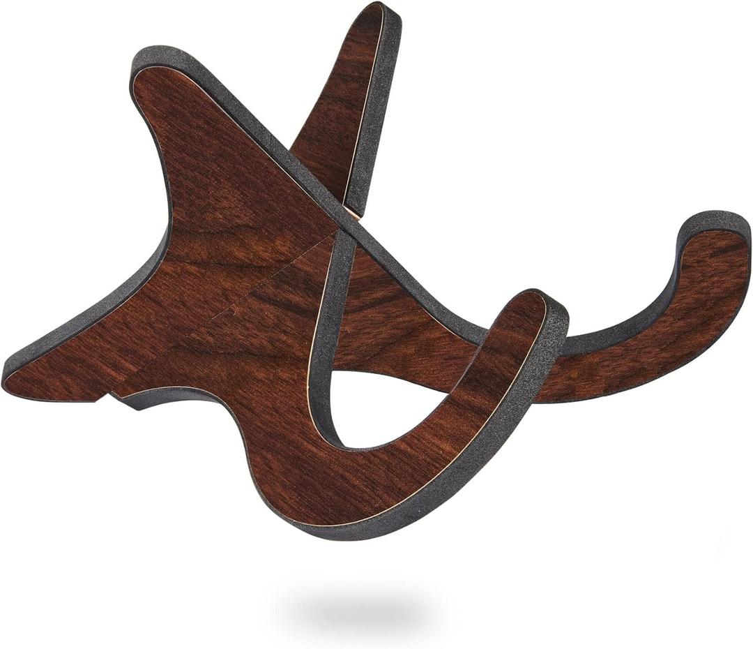 Ukulele Stand, Instrument Stand, Portable Mandolin Stand Ukelele Accessory, Black Walnut