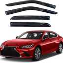 KPY Window Visor Compatible with 2019-2023 Lexus ES250 ES300h ES350, 4PC Rain Guard Side Window Vent Deflectors Tape-On Mugen Style, 2019 2020 2021 2022 2023