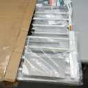 Babelio Metal Baby Gate, 29-43" Auto Close Easy Install Pet Gate PressGuard P7, Extra Wide Walk Thru Child Safety Gate, 30" Tall Pressure Mounted Dog Gate for Doorways & Stairs, White