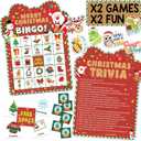 Christmas Bingo Game for Large Groups, 30 Player, Christmas Games for Adults, Family Party & Classroom, Fun Xmas Party Activities, Holiday Entertainment Games