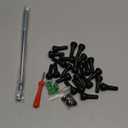 Valve Stem Puller and Installer,24Pcs Tr413 Snap-in Tire Valve Stems,10Pcs Valve Cores,10Pcs Tire Valve Caps and Valve Core Removal Tool