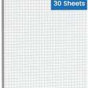 11x17 Graph Paper Pad, 4x4 Quad Ruled, 30 Sheets Large Graphing Paper 11'' x 17'' Engineering Paper, Blueprint Quadrille Grid Paper Blue Lines for Drawings, Drafting, Engineering Drawing, and Planning