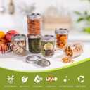 Mason Jars 16 Oz with Lids 6 Packs, Vintage Wide Mouth Glass Canning Jar for Pickling, Fermenting, Storing, Canning, Home Decor, Salad Jam and DIY Crafts