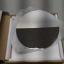 DARENYI 8 inch Glass Round Mirror Circle Wall Mounted for Bathroom, Living Room, Home Decor, Small Round Mirror Plate Trays for Wedding Table Centerpieces (7.9"L x 0.1"W)