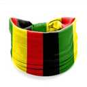 BBTDIN Juneteenth Headband Black Green Yellow Red Hair Band African Jamaica Rasta Headwear BNF03 (Turban-A1, Free Size)3 Pcs