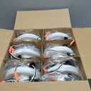 12 Pack 5/6 Inch LED Can Lights with Night Light, Metal 5CCT Retrofit Recessed Lighting Selectable 2700K-6000K Dimmable, 12W=75W, 1200LM Downlight with Metal Smooth Trim - ETL and Energy Star (5CCT+NT-WH)