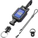 5 x CB Mic Holder, Retractable Microphone Hanger Keeper CB Radio Accessory, Heavy-Duty Mic Tether 32" Stainless Steel Cord with Adjustable Mount Kit, Perfect for Truck Driver Diving
