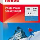 220 Pack Photo Paper Glossy Inkjet 8.5x11 inches 52lb 200Gsm Letter Size for Dye Ink Printers