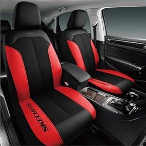 Skechers Car Seat Covers,GOGA Mat Oxford Cloth Seat Covers,Waterproof Car Seat Covers Full Sets,Automotive Universal Fit Seat Cover for Most Cars, Suvs, Trucks,Red