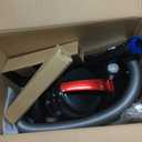 Eureka Bagless Canister Vacuum Cleaner, Lightweight Vac for Carpets and Hard Floors, Red, Whirlwind NEN110D