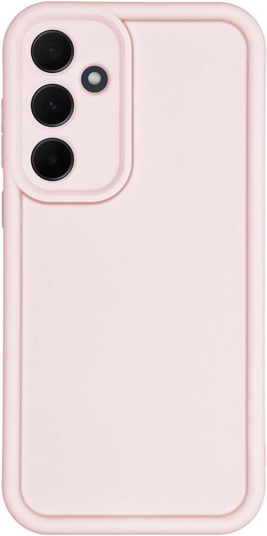 Puxicu Slim Case for Samsung Galaxy A26 5G, Enhanced Camera Protection, Shockproof Skin-Friendly Touch Soft Case Cover for Samsung Galaxy A26 Phone, Light Pink