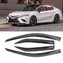 Window Visors Rain Guards Shield for 2012-2017 toyota Camry Sedan Window Visors for Cars, Tape-on Side Vent Deflector 4 pcs Vent Shade Window 94822 Vent Visor