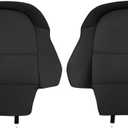 TAIKOO Seat Back Protectors Compatible with Volvo XC90 XC60 S90 S60 V90 V60Back Seat Cover for Kids Reduce Damage to Seats Caused by Footwear Black Set of 2