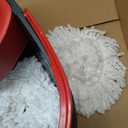 O-Cedar EasyWring Microfiber Spin Mop & Bucket Floor Cleaning System + 2 Extra Refills, Red/Gray