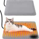 Outdoor Pet Heating Pad with Thermostat, 30W 15.7x12.6 in Indoor and Outdoor Warming Cat House Mat, Outdoors Cat Dog Heated Bed with Antibite Cord for Winter Insulated Waterproof (2 Pack)