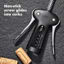OXO Good Grips Winged Corkscrew and Bottle Opener, Black