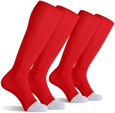 CS CELERSPORT 2/3 Pack Baseball Soccer Softball Socks for Youth & Adult Multi-sport Tube Socks, M