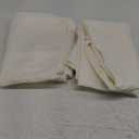 Ascoza 2pack 90x132 Inch Ivory Rectangular Tablecloth 8 Feet Table Cloth in Polyester Fabric for Wedding/Banquet/Restaurant/Parties