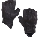 Harssidanzar Women Fingerless Motorcycle Gloves,Hard Knuckle Protection Riding Driving Biker Racing Motorbike Glove KL022US XL