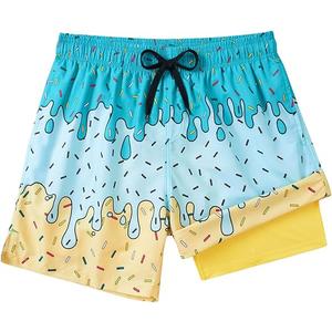 westwolf Men Swim Trunks 5.5 Inch Board Shorts 2 in 1 Swimwear with Compression Liner (XXL)