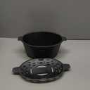 Quantfire Wood Stove Steamer Rust Resistant,Fireplace Humidifier Pot Cast Iron Steamer for Home Indoor Decorative,2.5 Quart Capacity Matte Black