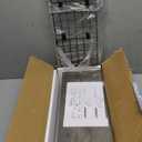 QEEIG Bathroom Shelves Over Toilet - Wall Mounted Floating Shelves Toilet Paper Storage Small Farmhouse Decor Shelf 16 inch Set of 2, Grey (019-GY2)