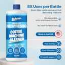 Descaling Solution Compatible with Nespresso Vertuo | Free Cleaning Cloth | 12 Month Supply | Made in the USA | Descaling Kit for all Nespresso Machines | 32 Oz | Coffee Machine Cleaner and Descaler
