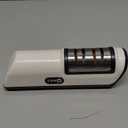 Rechargeable Electric Knife Sharpener, Compact Cordless Knife Sharpener with Diamonds for Steel Knives and Fruit Knife, 2 Stage Automatic Knife Sharpening Helps Restore & Polish Blades Quickly