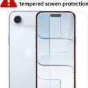 Magnetic for iPhone 17 Air Phone Case, [Compatible with MagSafe], Screen Protector X1, [Military Grade Drop Protection],Matte Finish,Slim,Shockproof,Protective (Black Magnetic, iPhone 17 air)