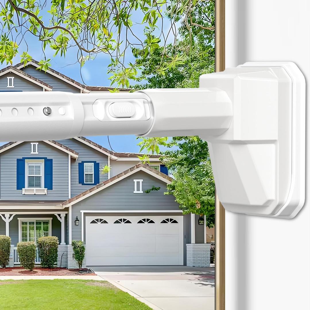 41 to 103 Inch Tension Curtain Rod No Drill White Shower Curtain Rod Extra Long Heavy Duty Tension Rod for Windows, Patio, Bathroom - Renter Friendly Adjustable Curtain Rods