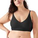 True & Co Women's True Body Lift Triangle Adjustable Strap Bra ((Medium) 34-36A/D, Black)