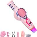 AIERSA Fog Bubble Machine, Magic Smoke Bubble Wand with Gloves, Elastic Bubble Fog Wand, Colorful Bubble Machine with Smoke -Pink