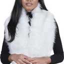 Brook + Bay Women's Faux Fur Shawl - Faux Fur Coat, Stole & Collar for Events, Parties