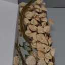 Beige Fake Flowers Silk 10 Stems With Eucalyptus, Faux Flowers For Vase, Artificial Mums Long Stem, Mini Faux Mums Flower Bulk, Tan Nude Cream Neutral Floral, Chrysanthemum Pom Pom Floral Arrangements