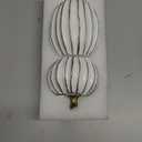 Pumpkin Fall Decor, White and Gold Pumpkins