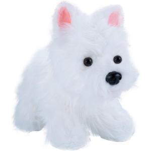 AIXINI Soft and Cute White Westie Plush Toy - Adorable Fluffy Stuffed Animal Dog for Kids