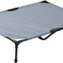 Elevated Dog Bed, Outdoor Raised Dog Cots Bed, Folding Dog Bed, Breathable Moistures Proof Raised Foldable Beds for Large Medium Small Dogs