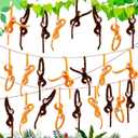 24 Pcs Hanging Monkey Stuffed Animals Bulk Cute Plush 24 Inch Hanging Monkey Toys for Room Decor Birthday Christmas Easter Gift