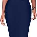 Memoriesea Women's Sexy One Shoulder Sleeveless Bodycon Ruched Midi Club Party Dress (Large, Navyblue)
