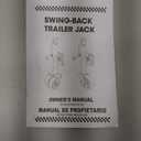 Torin 1000 lbs Trailer Jack with Wheel, Heavy Duty Swivel Boat Trailer Jack Single Whee, 10" Lift, Bolt-on Trailer Tongue Jack for RV Boat ATR39001B, Silver