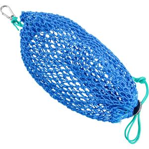 Mesh Bait Bags with Rubber Locker Crabbing Equipment for Crawfish Minnow Lobster Fishing Crab Traps Catfishing Blue