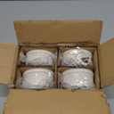 LE TAUCI Ramekins Oven Safe with Lids, 4 oz Charcuterie Boards Bowls Set for Creme brulee, Souffle, Dipping Sauces, Ceramic Food Storage Containers - 3.8 inch, Set of 4, Arctic White