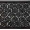 GRIP MASTER Durable Tough Natural Rubber Doormats, 29x17 Size, Waterproof Boots Scraper Mats, Commercial Heavy Duty Indoor Outdoor Door Mat for Winter Snow, Low-Profile Easy Clean, Gray Quatrefoil