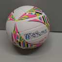 WILSON AVP Movement Volleyball - Official Size, Pink/Yellow/Blue