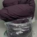 Sweet Home Collection 7 Piece Comforter Set Bag Solid Color All Season Soft Down Alternative Blanket & Luxurious Microfiber Bed Sheets, Purple, Twin