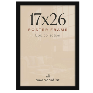 Americanflat 17x26 Poster Frame - Engineered Wood - Black