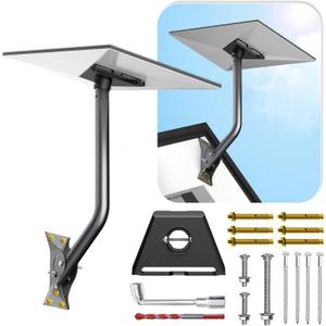 Gen 3 Mount for Starlink, Adjustable Wall /Roof Mounting Kit Compatible with Starlink Standard 4/4X/V3Include Aluminum Pipe Adapter