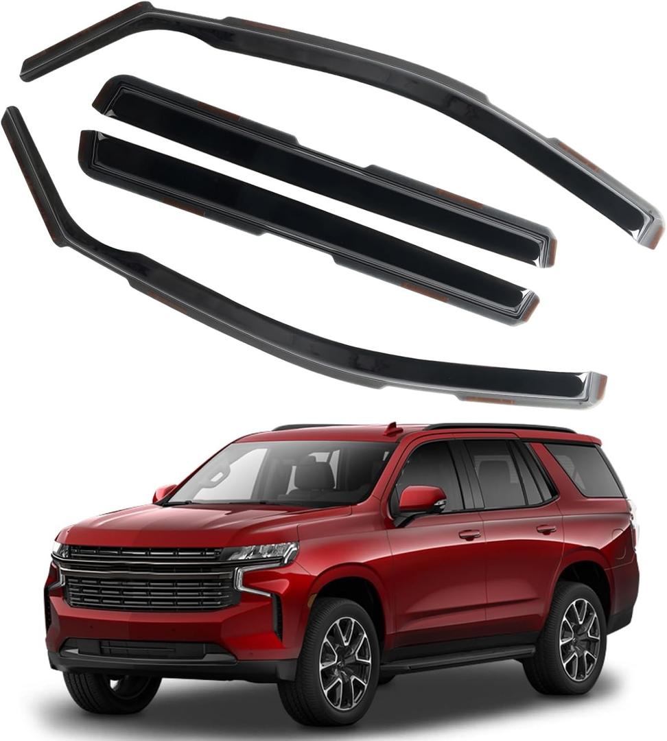 in Channel Rain Guards Fit for Chevrolet Chevy Suburban 2021-2026