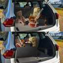 Easy Folding Storage Box, 30L Foldable with Handle Cargo Storage Area - Towels, Books, Fabrics, Office Woven Baskets, Baby Laundry Room, Toy or Car Luggage Storage Black (2 pieces)